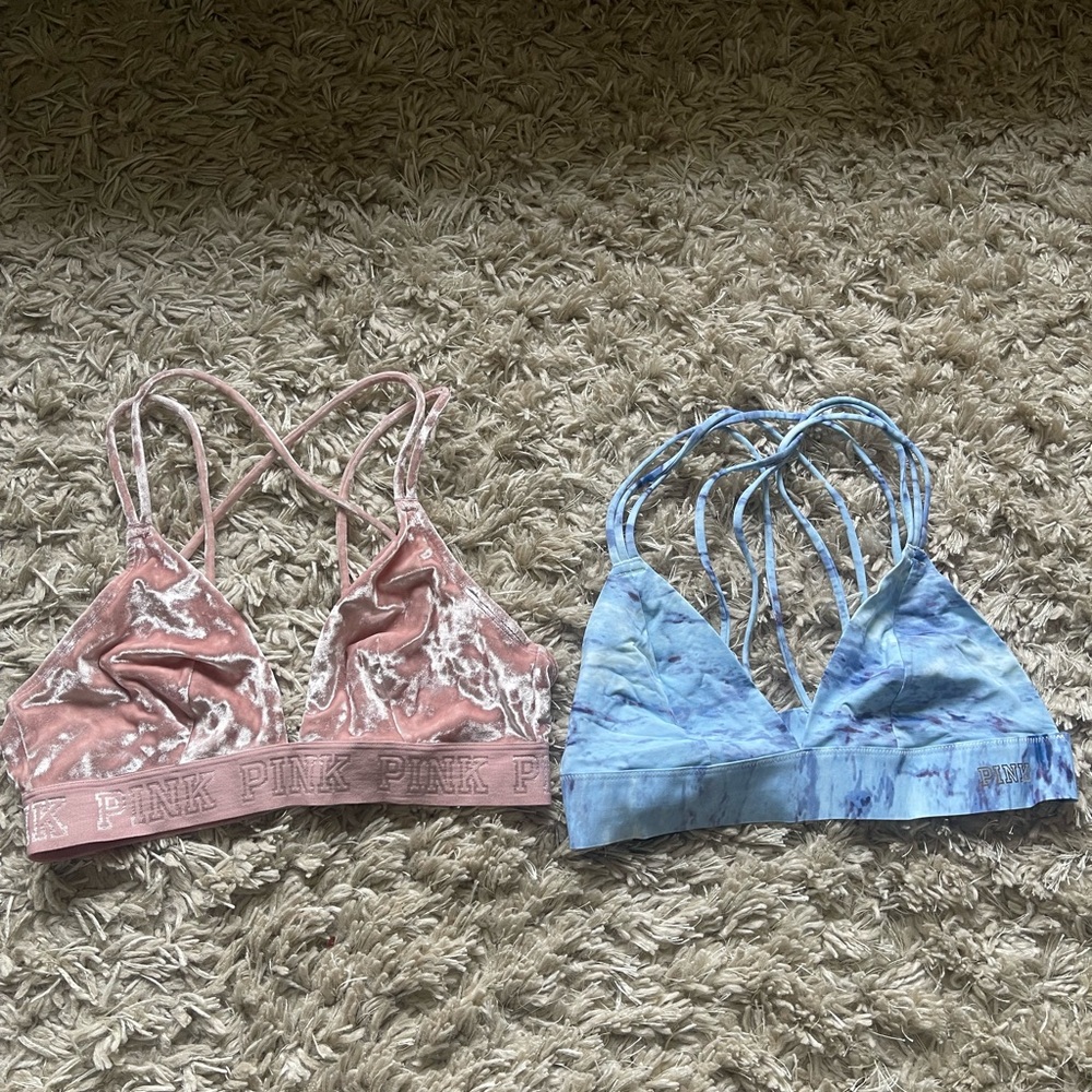 PINK Set of 2 Bralettes